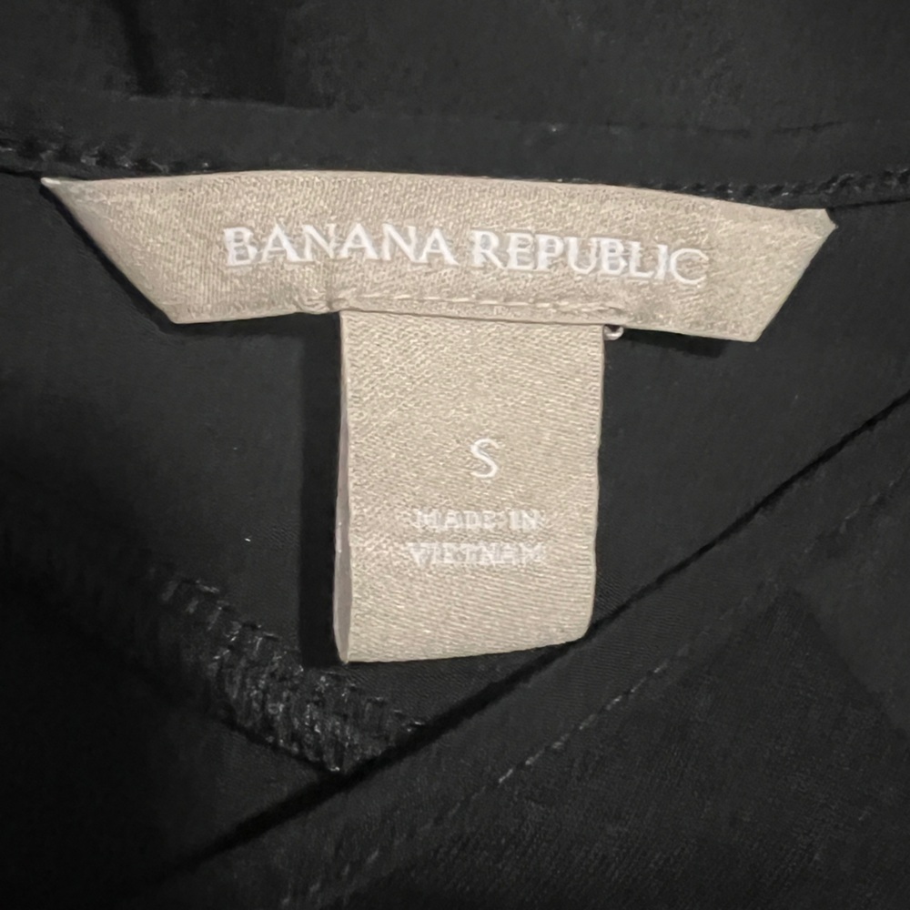 Banana Republic sleeveless mixed medium tank shirt top women’s size S black - Picture 5 of 6
